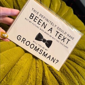 Groomsman Proposal Card with Bow Tie Design - set of 3
